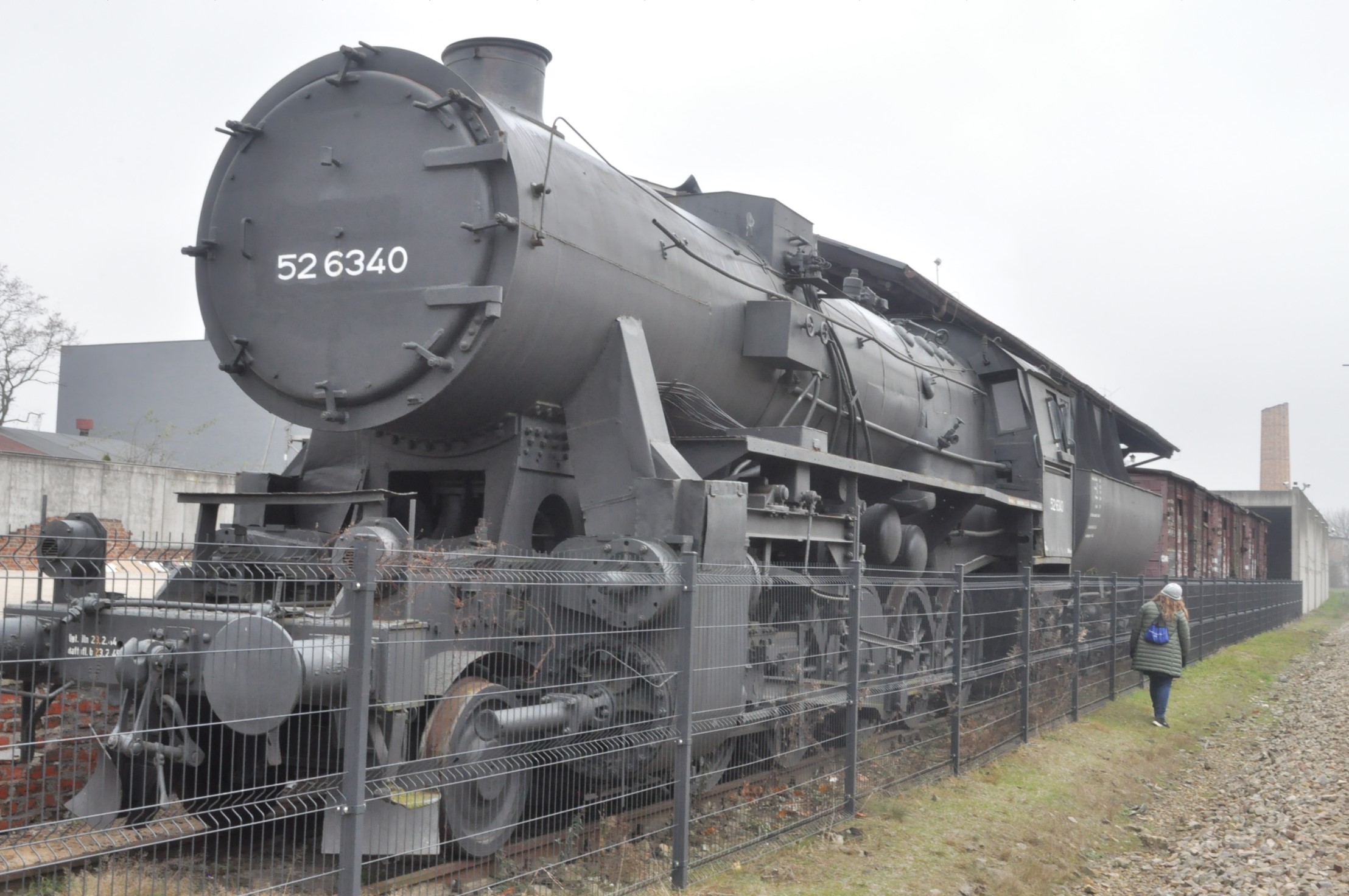 The train at Radegast Memorial in Lodz, Poland