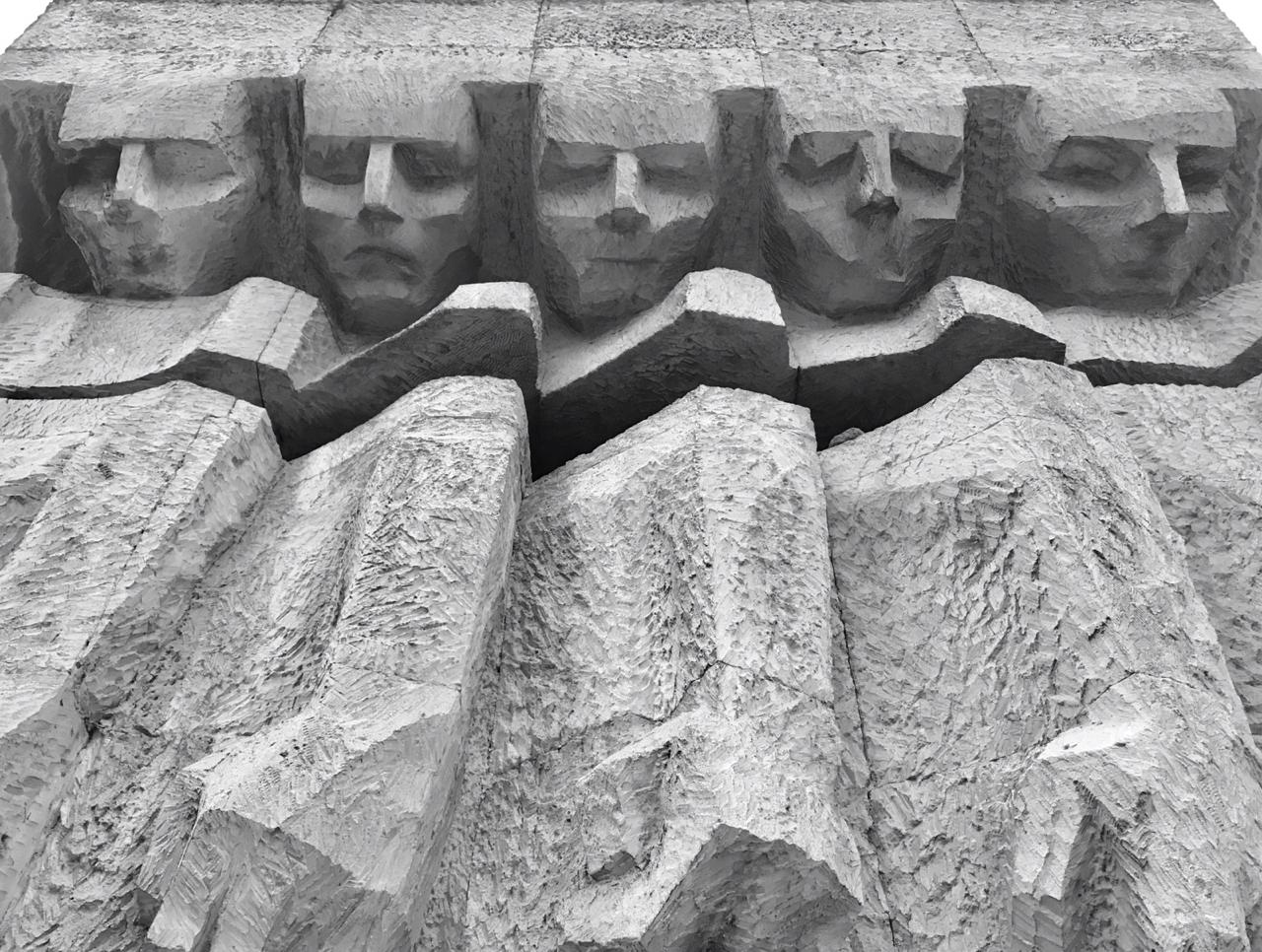 Soviet-era memorial outside the remains of Plaszow