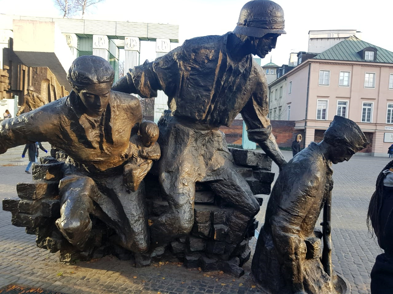 Statue commemorating the Warsaw Uprising in Warsaw, Poland. 