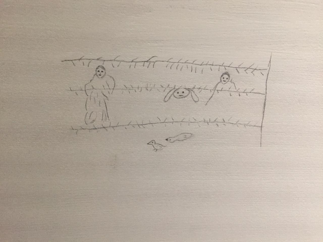 drawings from children in the camps