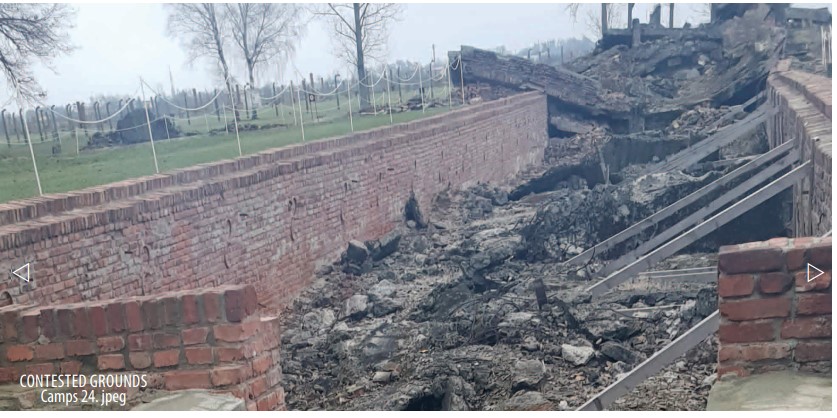 remains of the entrance to gas chamber III 