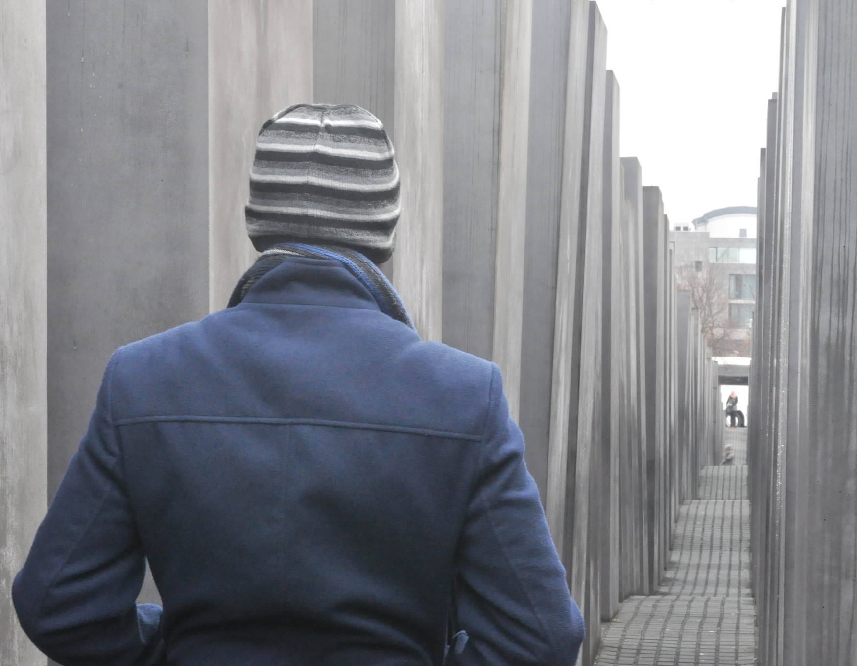 At the Memorial to the Murdered Jews of Europe in Berlin. 