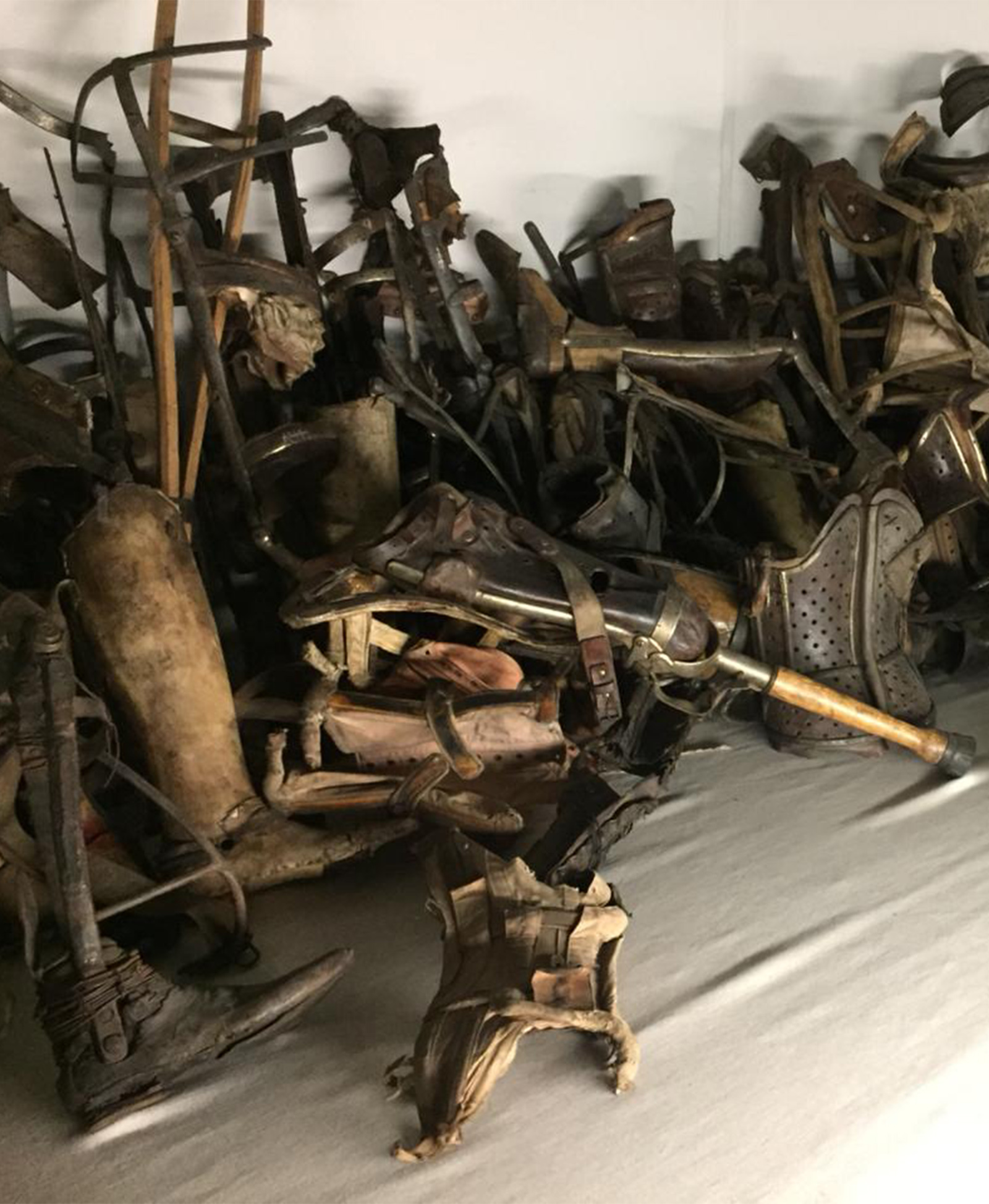 Prosthetics stolen from from victims at Auschwitz