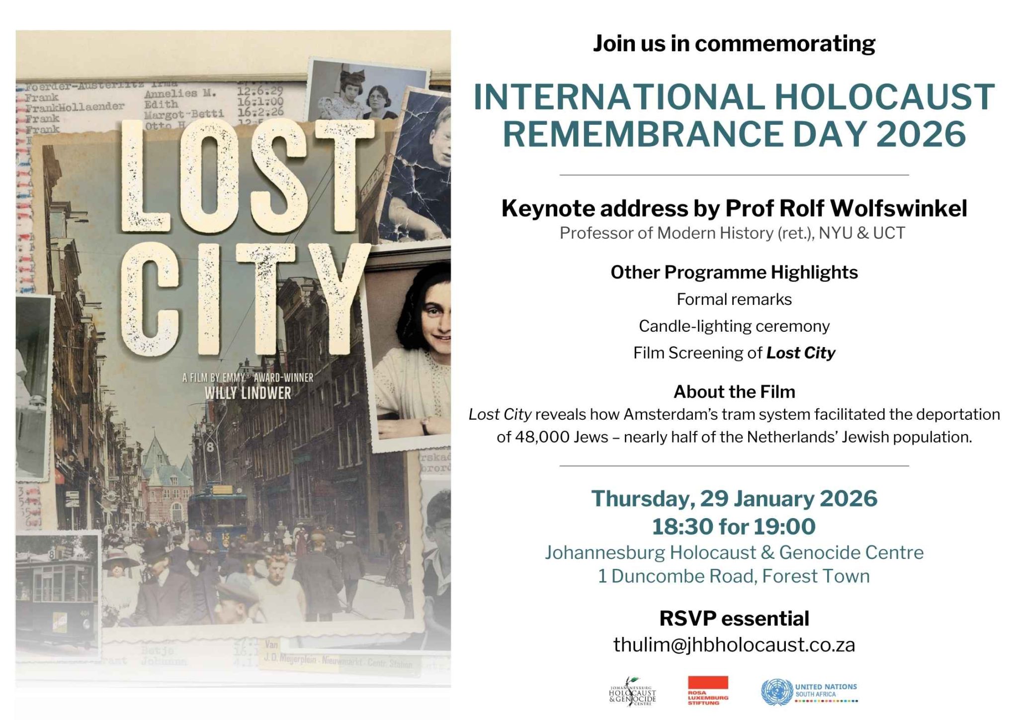 International Holocaust Remembrance Day Commemoration 2026 - The ...